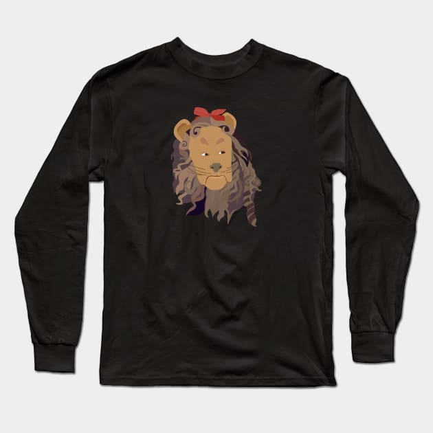 Lion Long Sleeve T-Shirt by ElviaMontemayor